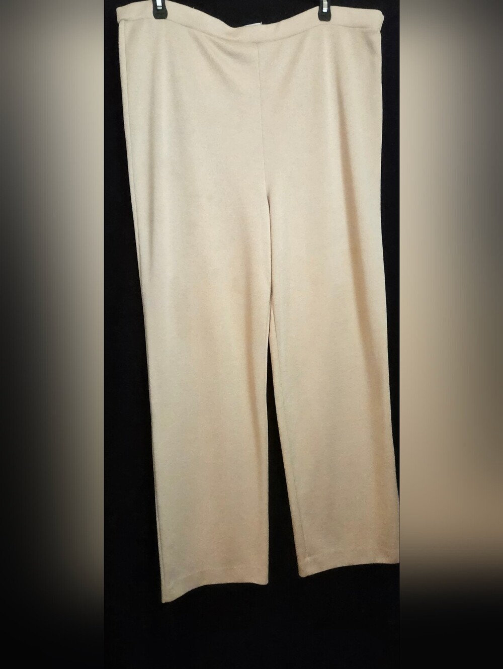 Devon Size Large Classic Women's Pull-On Pants in Cream